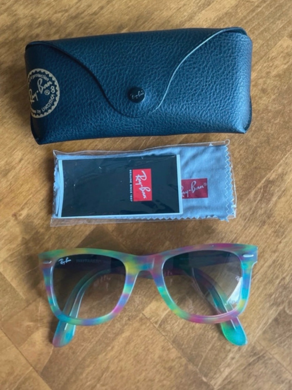 Ray-Ban Multicolor Translucent Wayfarer Sunglasses RB2140 1041/32 50
